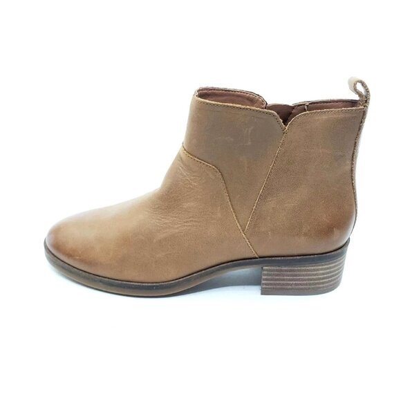Lucky Brand Prenma Brown/Tan Leather Ankle Boots Women’s Size 8M / EU 38.5 - Picture 1 of 9